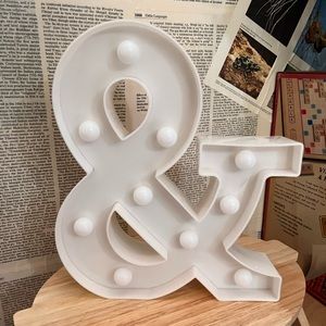 & Lightup Sign marquee style